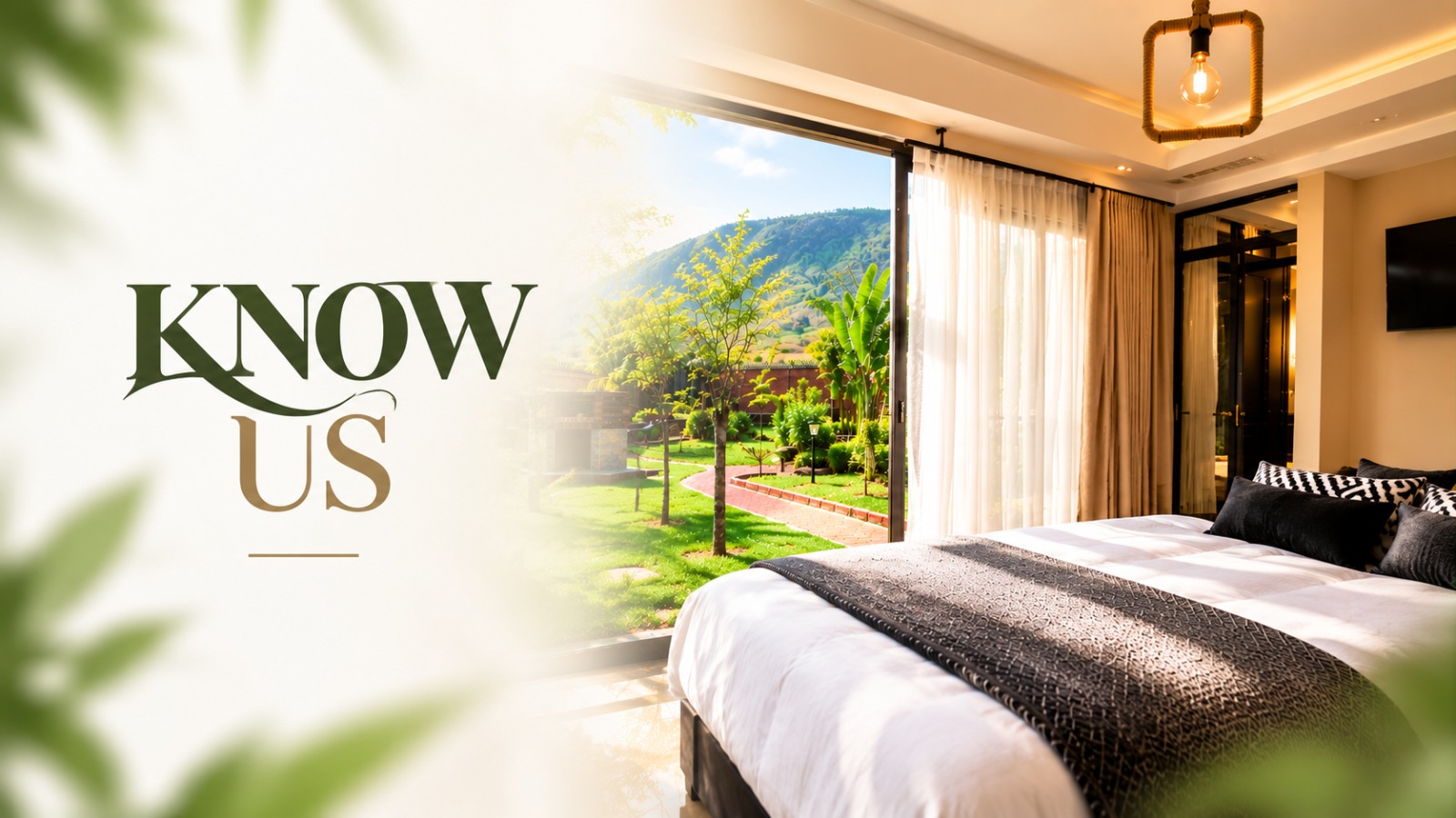Know us — a Forest Creek bedroom opening onto the garden and the mountain